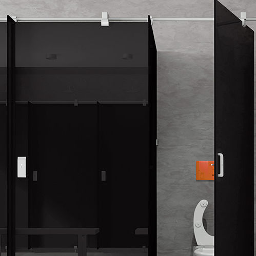 Cabina per bagni pubblici in vetro - GLASSBOX - CARVART - in alluminio / per toilette / per edifici pubblici