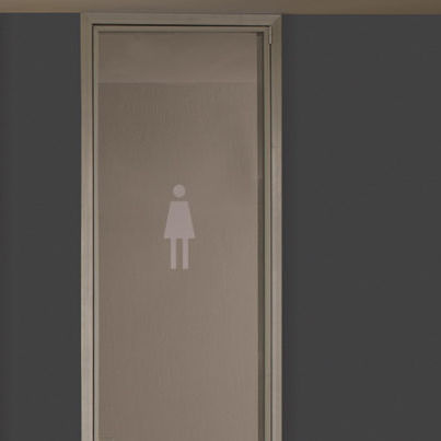 Porta d'ingresso - GLASSBATHDOOR - CARVART - in PVC / battente / senza vetri