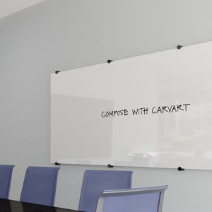 Tabellone magnetico - EDGE GRIP - CARVART - cancellabile / bianco / da parete