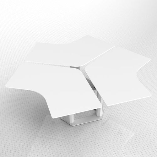 Tavolo da lavoro contemporaneo - MV-TP - SiS Ergo - in laminato / modulare / ad altezza regolabile