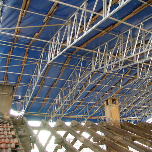 Sistema di copertura in acciaio - CETA SPA - a due versanti / di profilati metallici / contract