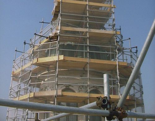 Ponteggio in acciaio galvanizzato - CETA SPA - di grande altezza