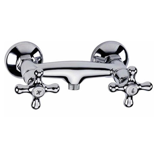 Miscelatore doppio comando per doccia - 94477 - WITH2 ANTIGONA - Grifería Clever - da parete / in ottone cromato / da bagno