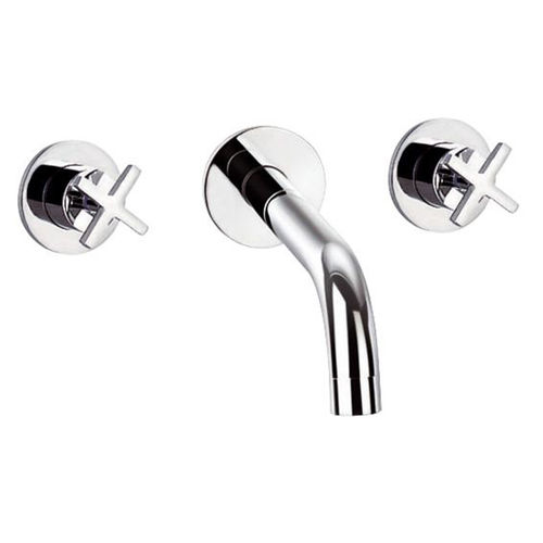 Miscelatore doppio comando per lavabo - 97007 - WITH2 MOREA - Grifería Clever - da incasso / in ottone cromato / da bagno