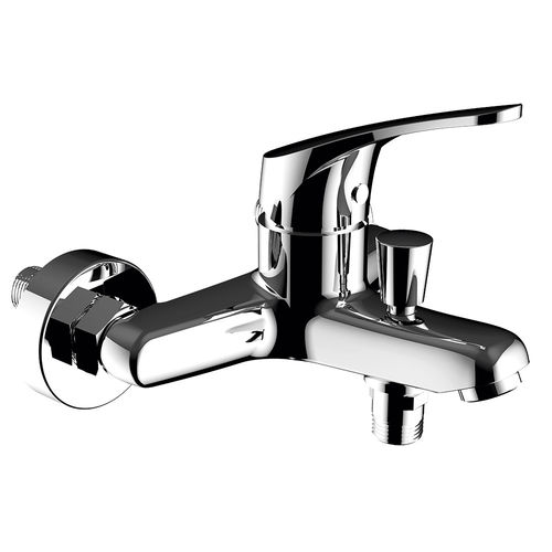Miscelatore per vasca - 60509 - PANAM EVO URBAN - Grifería Clever - da parete / in ottone cromato / da bagno