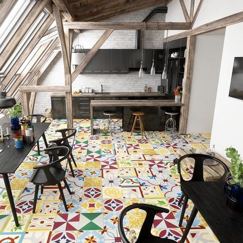 Piastrella in cemento encausto da interno - CREAM - Mosaics Torra | Cement Tiles - da cucina / da pavimento / da parete