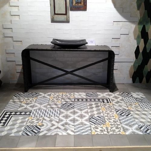 Piastrella in cemento encausto in cemento - WHITE - Mosaics Torra | Cement Tiles - opaca / per interni / da esterno