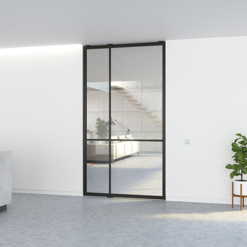 Porta ad anta singola - 5730 - SINGLE - PortaPivot - da interno / in alluminio anodizzato / a bilico