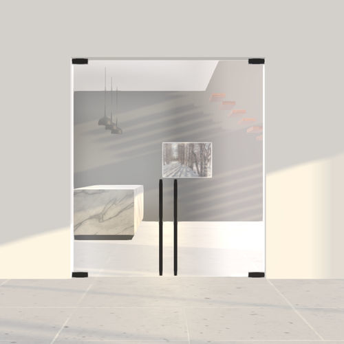 Porta con doppia anta - PortaPivot - da interno / in vetro / a bilico