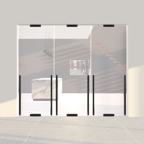 Porta da interno - MULTIPLE - PortaPivot - in vetro / a bilico con asse centrale / contemporanea