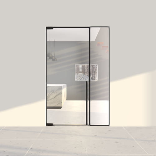 Porta da interno - MINI-MAX - SINGLE + - PortaPivot - in alluminio anodizzato / a bilico / contemporanea
