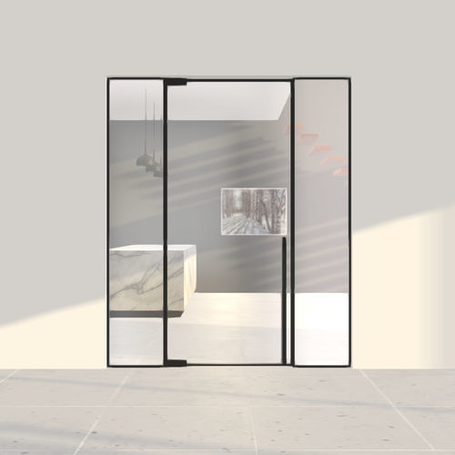 Porta da interno - MINI-MAX - SINGLE + - PortaPivot - in alluminio anodizzato / a bilico / contemporanea