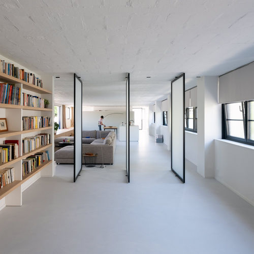 Porta da interno - 5730 - MULTIPLE - PortaPivot - in alluminio anodizzato / a bilico / contemporanea