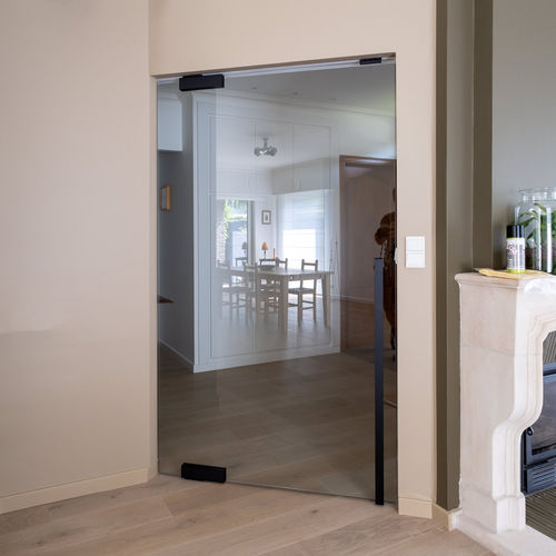 Porta da interno - SINGLE - PortaPivot - in vetro / a bilico / contemporanea