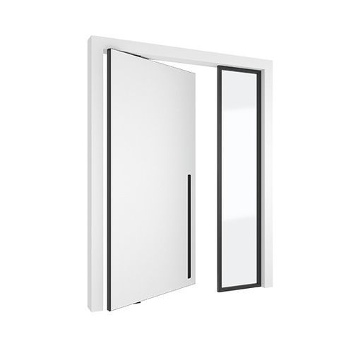 Porta da interno - 4245 - SINGLE +  - PortaPivot - in MDF / in alluminio anodizzato / in Corian®