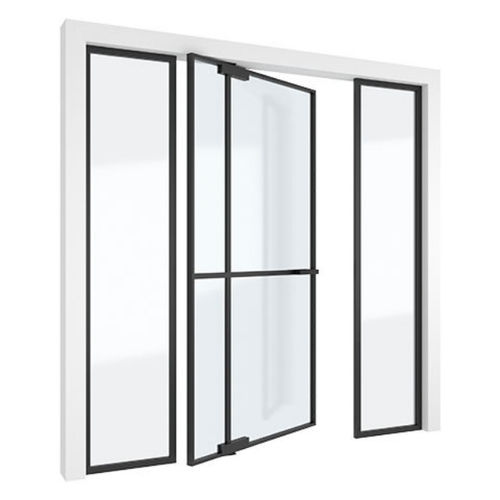 Porta da interno - MINI-MAX - SINGLE + - PortaPivot - in alluminio anodizzato / a bilico / contemporanea