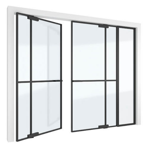 Porta da interno - MINI-MAX + - PortaPivot - in alluminio anodizzato / a bilico / contemporanea