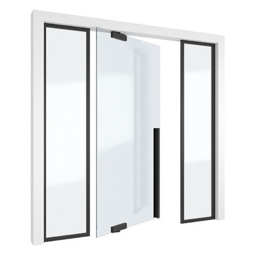 Porta da interno - SINGLE + - PortaPivot - in vetro / a bilico / contemporanea