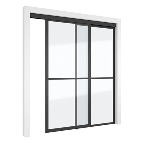 Porta da interno - 5730 - SINGLE + - PortaPivot - in alluminio anodizzato / scorrevole / contemporanea