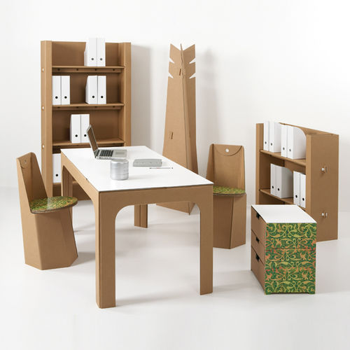 Tavolo contemporaneo - ZEUS - Kubedesign - in cartone / rettangolare / professionale