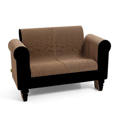 Divano classico - CLORINDO - Kubedesign - bianco / nero / rosso