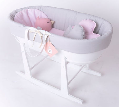 Culla a bascula - MOSES - BASSINET NIDO EVE - Bresole - in legno / unisex