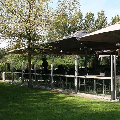 Paravento contemporaneo - Paris - Van Hoof - in legno / in vetro / in alluminio