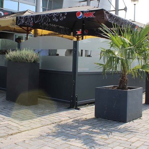 Paravento contemporaneo - Venise - Van Hoof - in vetro / in alluminio / per ristorante