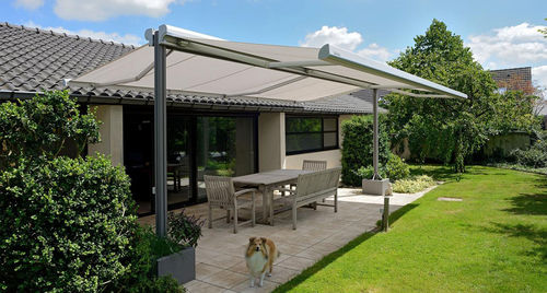 Tenda da sole autoportante - Twinstor - Van Hoof - retrattile / a motore / contract