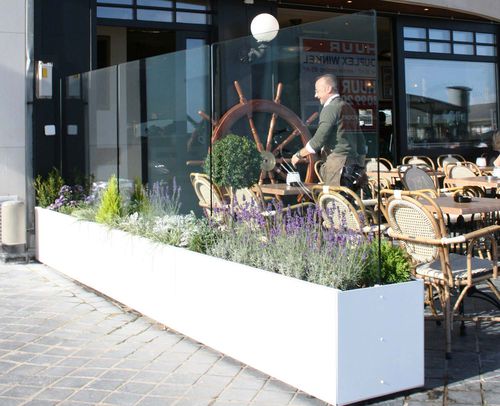 Paravento contemporaneo - Casablanca 500 - Van Hoof - in vetro / in alluminio termolaccato / per ristorante