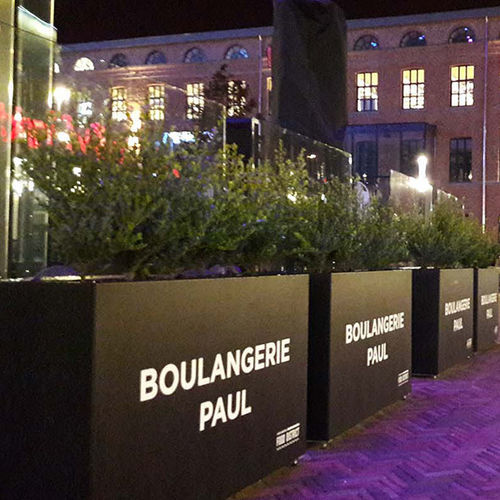 Paravento contemporaneo - Fleury Brugge - Van Hoof - in alluminio / per spazio pubblico / per panetteria