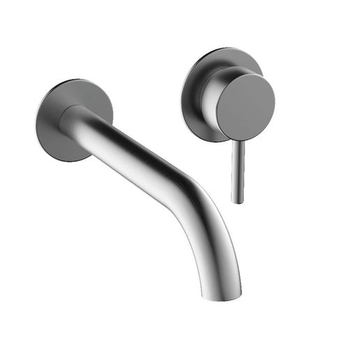 Miscelatore per lavabo - LINOX : IX55000631 - Griferia Rovira - da parete / da incasso / in acciaio inossidabile