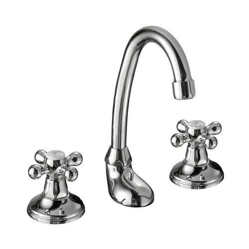 Miscelatore doppio comando per lavabo - BELL-STIL : CR0120250/LP0120250/BV0120250/OR0120250 SERIES - Griferia Rovira - da appoggio / in metallo / da bagno