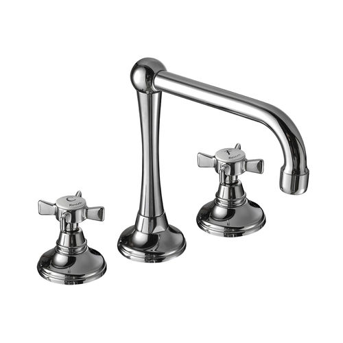 Miscelatore doppio comando per lavabo - 1880 : 1500251 SERIES - Griferia Rovira - da appoggio / in metallo / da bagno