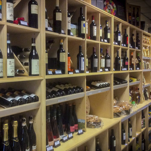 Espositore per prodotti alimentari - LA CAMBUSE - Pasquini Marino - portabottiglie / da parete / in legno