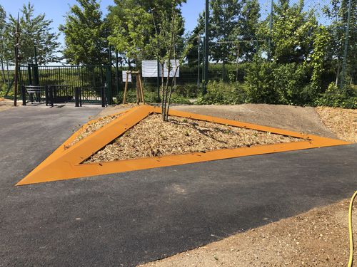 Bordura da giardino - PK70 - per erba / per allestimenti paesaggistici / in acciaio COR-TEN®