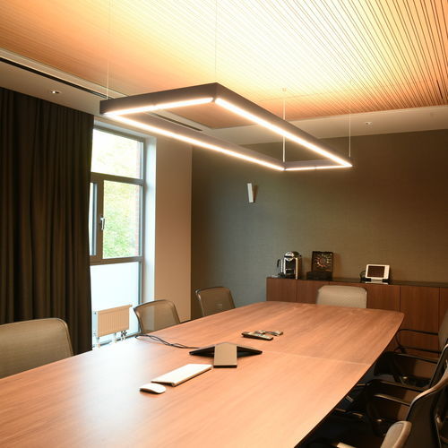 Lampada a sospensione - QUAD UP&DOWN - Oleant Lighting - in alluminio / in policarbonato / contemporanea