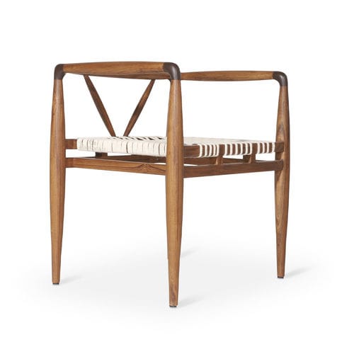 Poltrona contemporanea - Bangku - ALANKARAM - in cotone / in legno / in teak