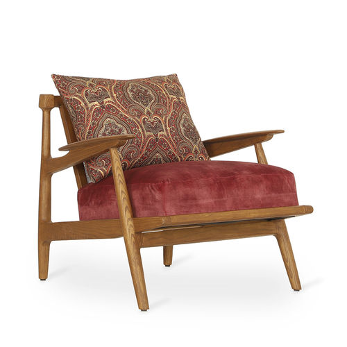 Poltrona contemporanea - OBALO - ALANKARAM - in espanso / in tessuto / in legno