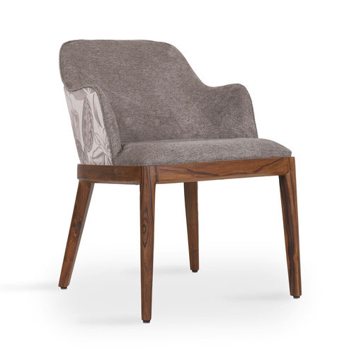 Sedia da pranzo contemporanea - OZLU - ALANKARAM - da interno / in tessuto / con supporto in legno