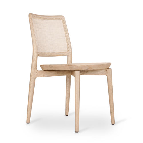 Sedia da pranzo contemporanea - SEREN - ALANKARAM - da cucina / in legno massiccio / in rattan