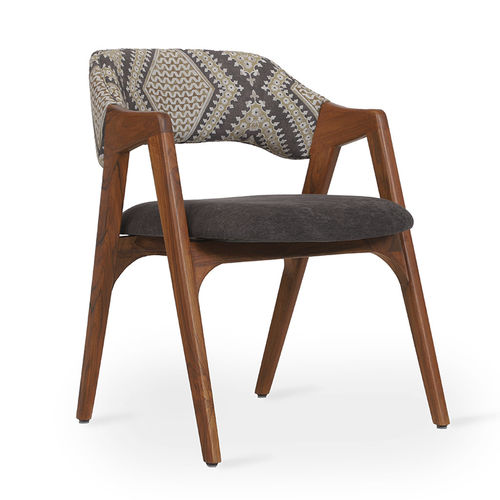 Sedia da pranzo contemporanea - IKKITA - ALANKARAM - da interno / in tessuto / con supporto in legno