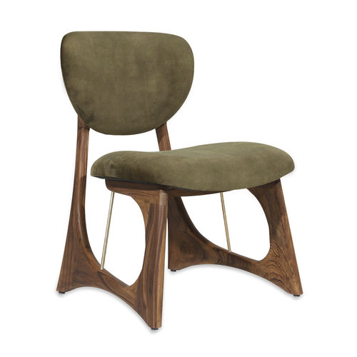 Sedia da pranzo moderna - KIVRIK - ALANKARAM - da interno / in legno / con supporto in legno