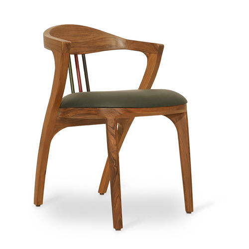 Sedia da pranzo contemporanea - KRATKY - ALANKARAM - da interno / in legno / con supporto in legno