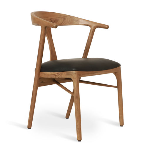 Sedia da pranzo contemporanea - PLOOT - ALANKARAM - da interno / in teak / in tessuto