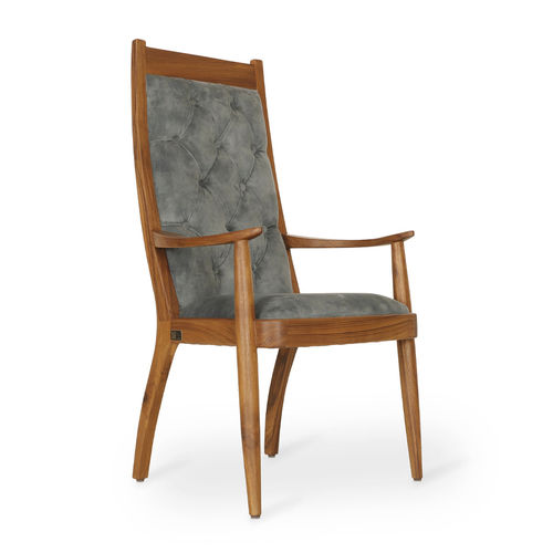 Sedia da pranzo contemporanea - PRANSHU - ALANKARAM - da interno / in tessuto / con supporto in legno