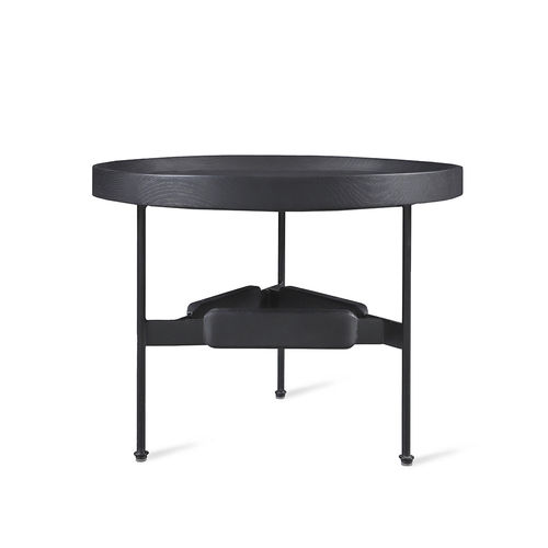 Tavolo d'appoggio moderno - PARNY - ALANKARAM - in legno massiccio / in ottone / con supporto in ottone