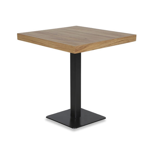 Tavolo d'appoggio contemporaneo - PRITKA - ALANKARAM - in legno / con supporto in metallo / quadrato