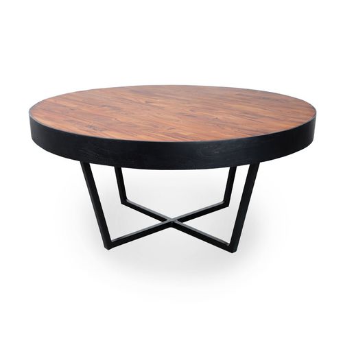 Tavolo moderno - PAKSU - ALANKARAM - in teak / in legno / con supporto in metallo