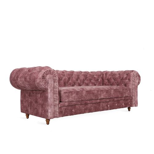 Divano contemporaneo - PADIO - ALANKARAM - in tessuto / con braccioli / rosa
